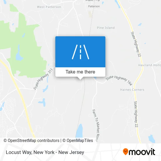 Locust Way map