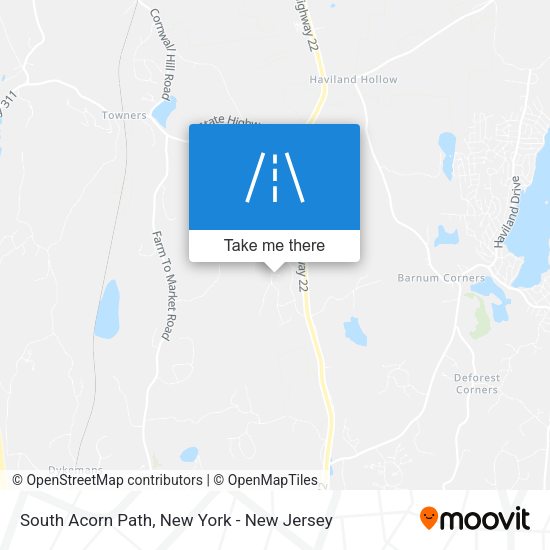 South Acorn Path map