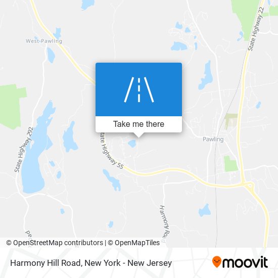 Harmony Hill Road map