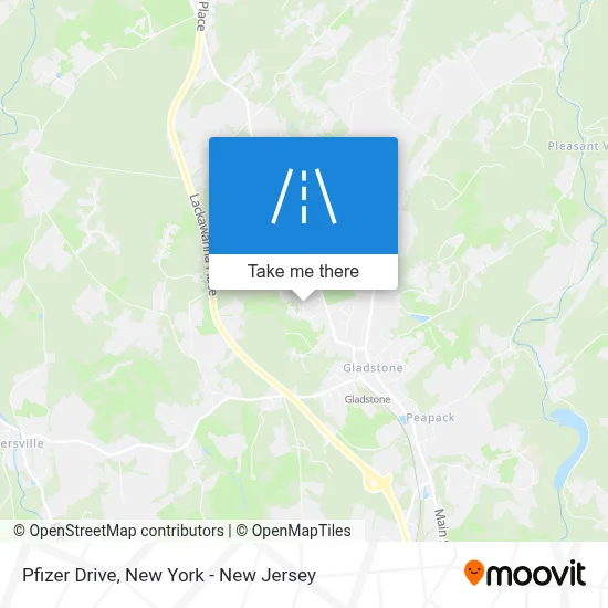 Pfizer Drive map