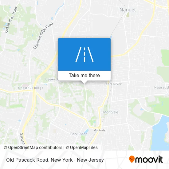 Old Pascack Road map