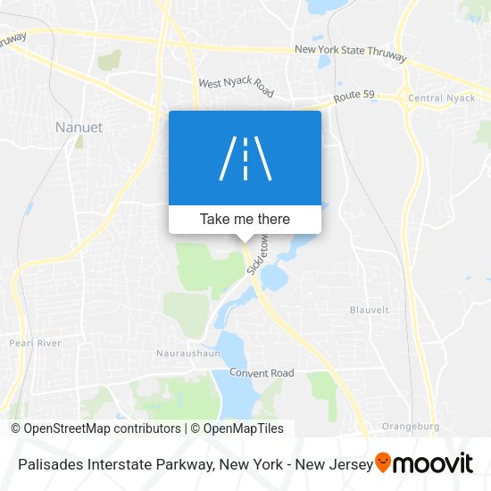 Palisades Interstate Parkway map