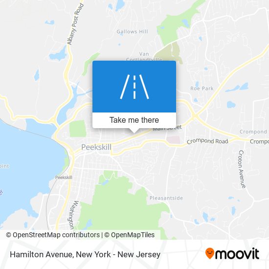 Mapa de Hamilton Avenue