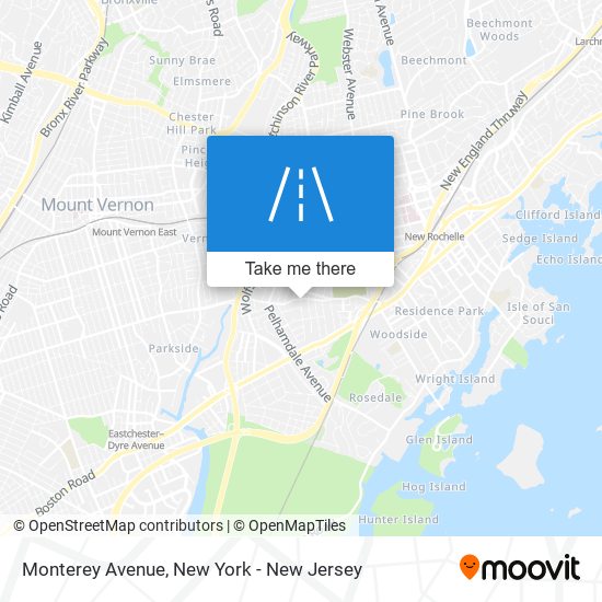 Monterey Avenue map