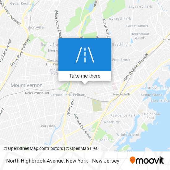 North Highbrook Avenue map