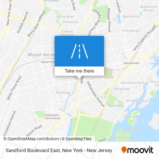 Sandford Boulevard East map