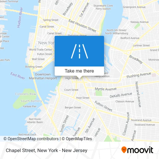 Chapel Street map