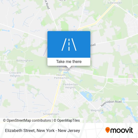 Mapa de Elizabeth Street