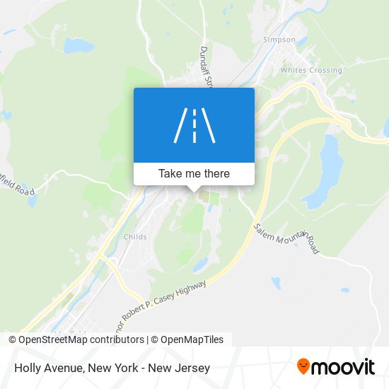 Holly Avenue map