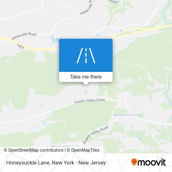 Mapa de Honeysuckle Lane