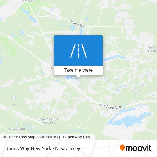 Jones Way map