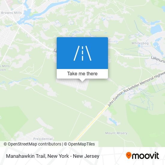 Mapa de Manahawkin Trail