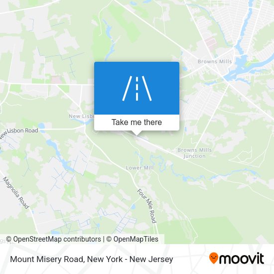 Mount Misery Road map