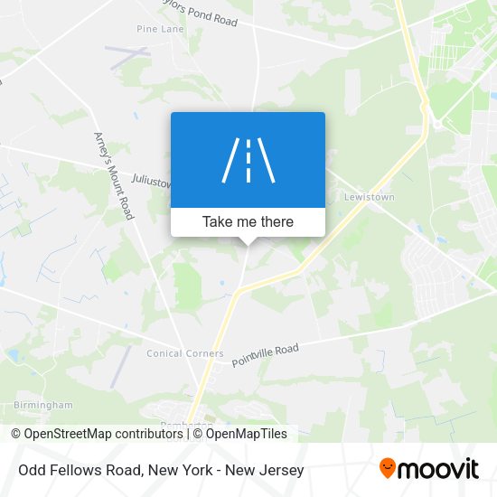 Mapa de Odd Fellows Road