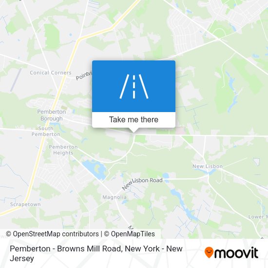 Mapa de Pemberton - Browns Mill Road