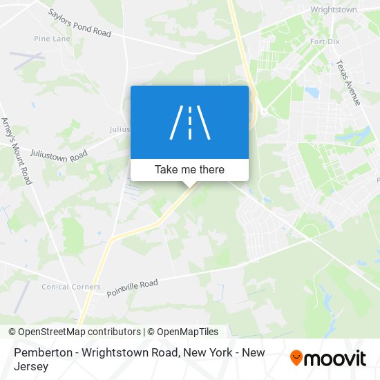 Mapa de Pemberton - Wrightstown Road