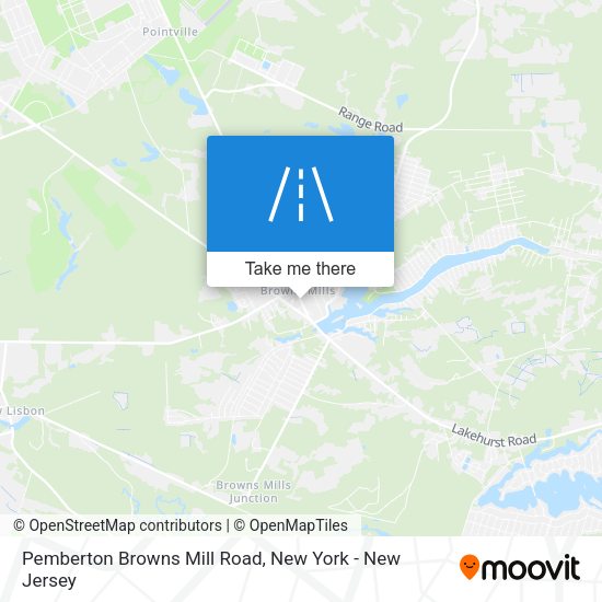 Pemberton Browns Mill Road map