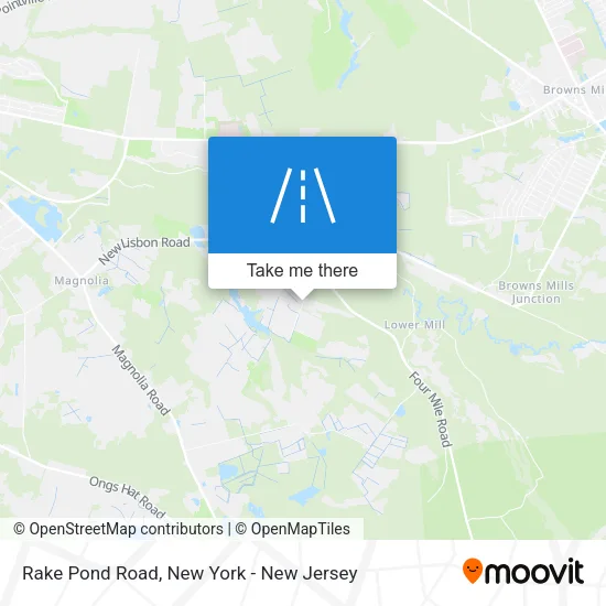 Rake Pond Road map