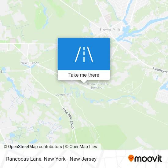 Rancocas Lane map