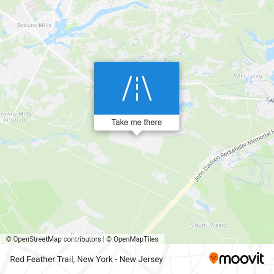 Mapa de Red Feather Trail