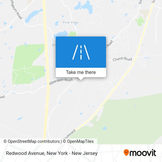 Mapa de Redwood Avenue