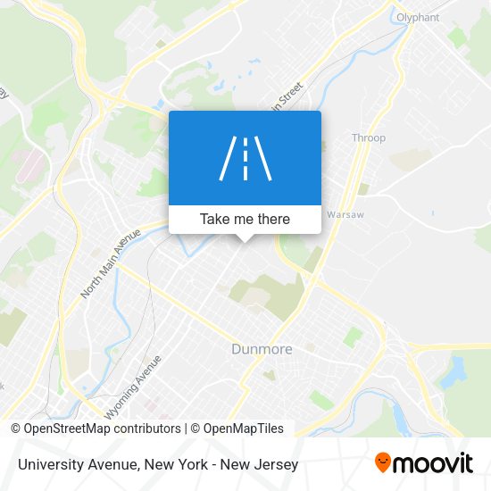 Mapa de University Avenue