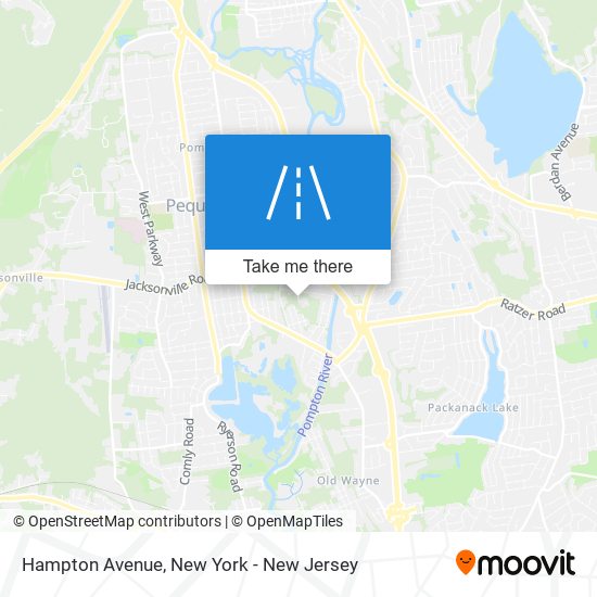 Mapa de Hampton Avenue