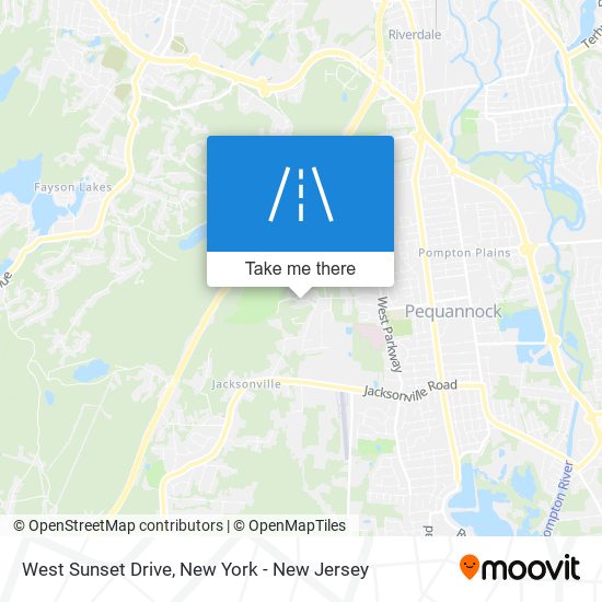 Mapa de West Sunset Drive