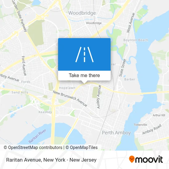 Raritan Avenue map