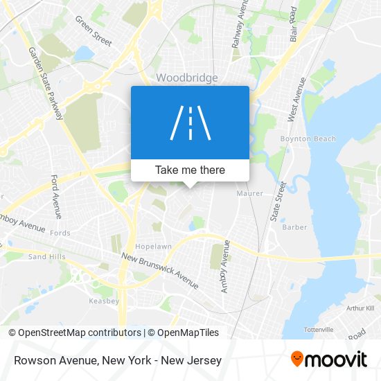 Rowson Avenue map
