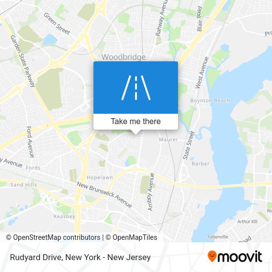 Rudyard Drive map