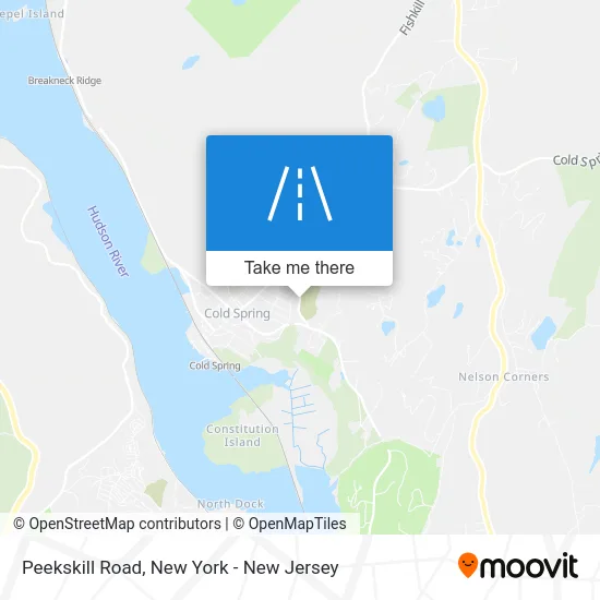 Peekskill Road map
