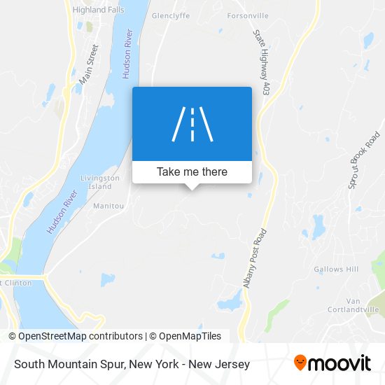 South Mountain Spur map