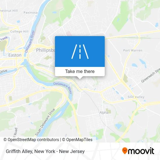 Griffith Alley map