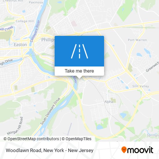 Woodlawn Road map