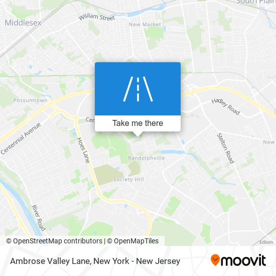 Mapa de Ambrose Valley Lane