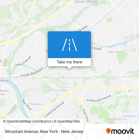 Mountain Avenue map