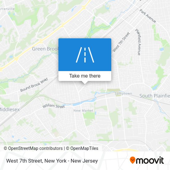 Mapa de West 7th Street