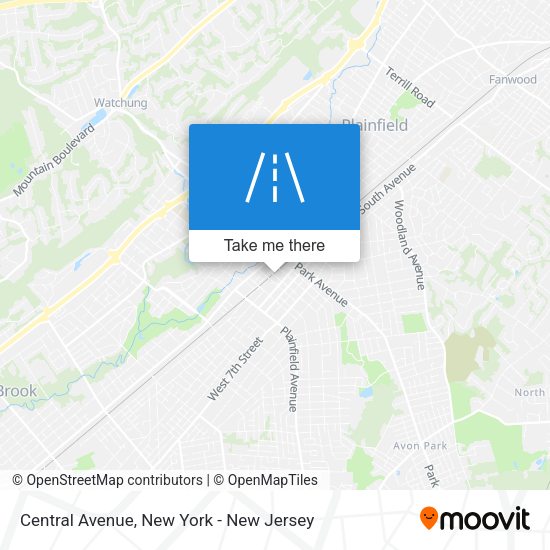Mapa de Central Avenue