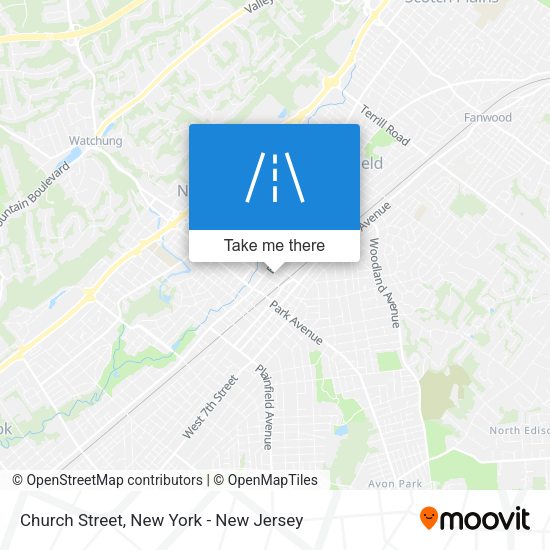 Mapa de Church Street