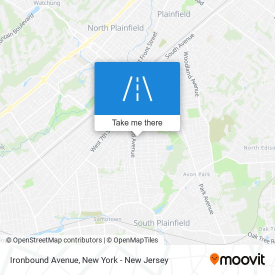 Mapa de Ironbound Avenue