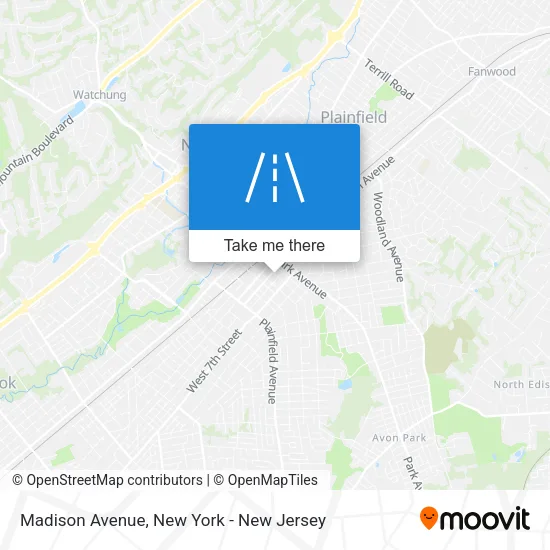 Mapa de Madison Avenue