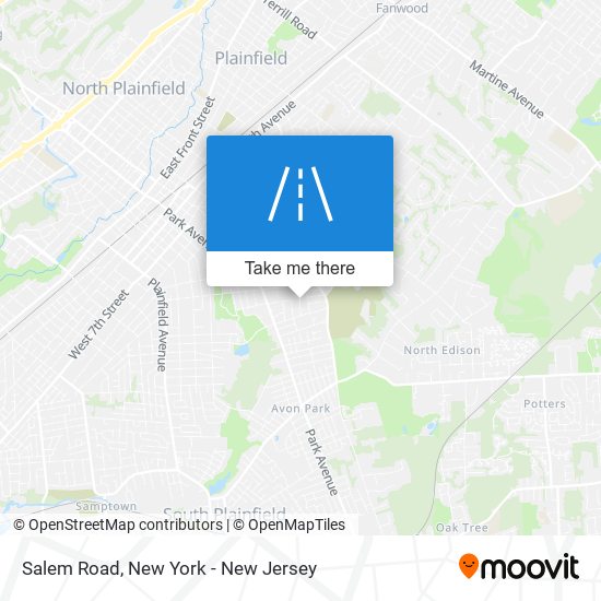 Salem Road map