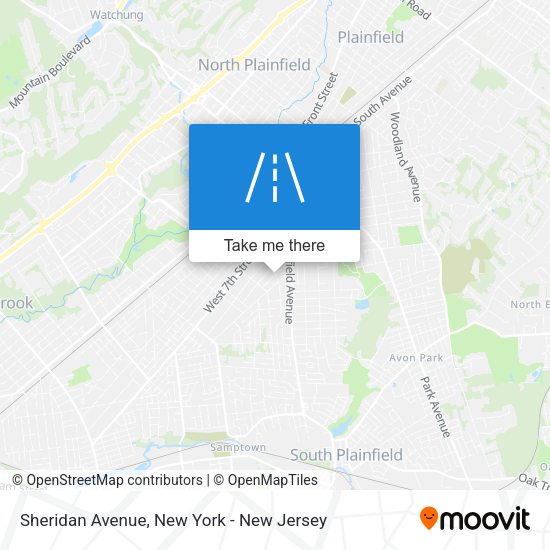 Mapa de Sheridan Avenue
