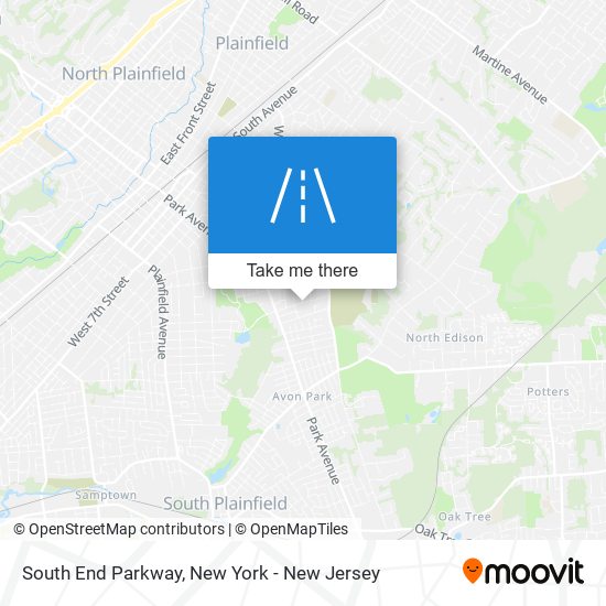 South End Parkway map