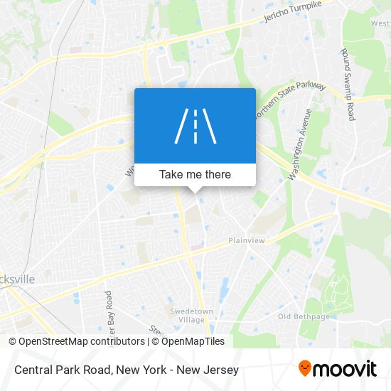 Central Park Road map