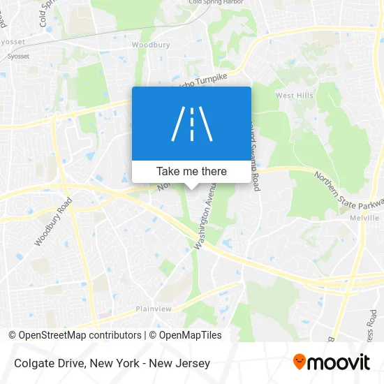 Colgate Drive map