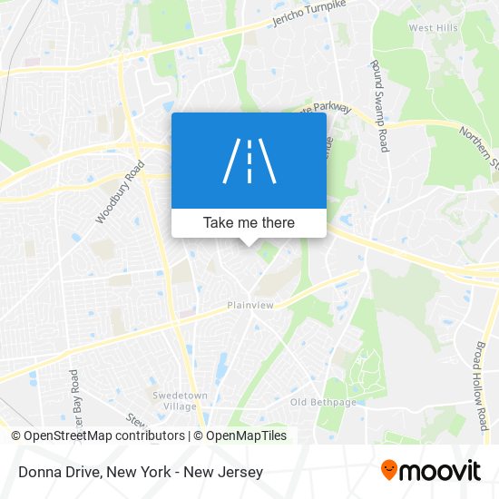 Donna Drive map