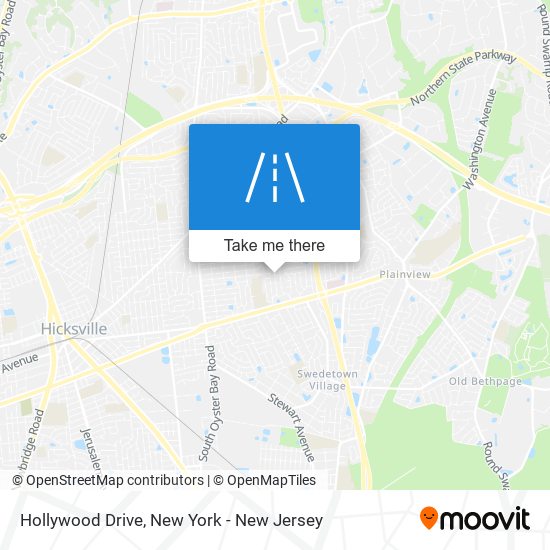 Hollywood Drive map