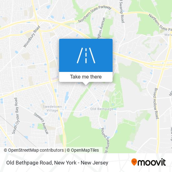 Old Bethpage Road map
